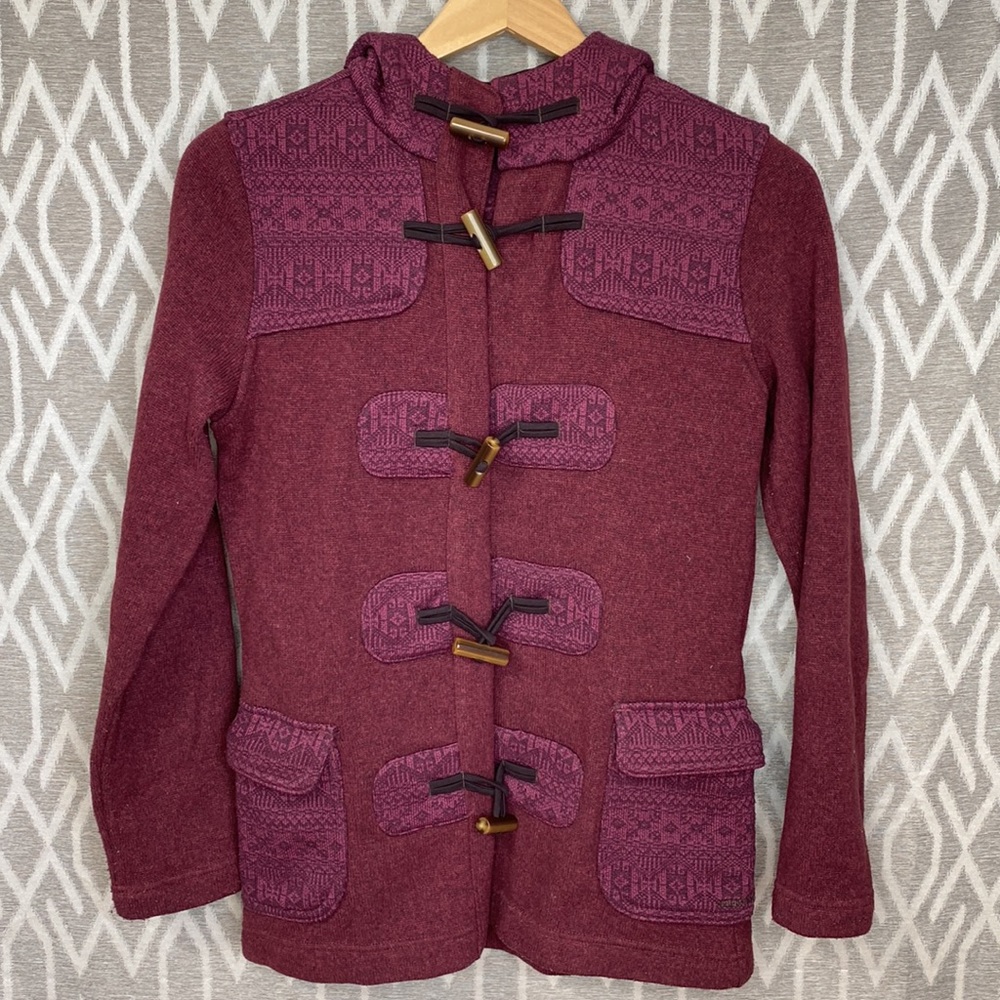 Patagonia Better Sweater Jacket with Hood Burgundy Size: Small